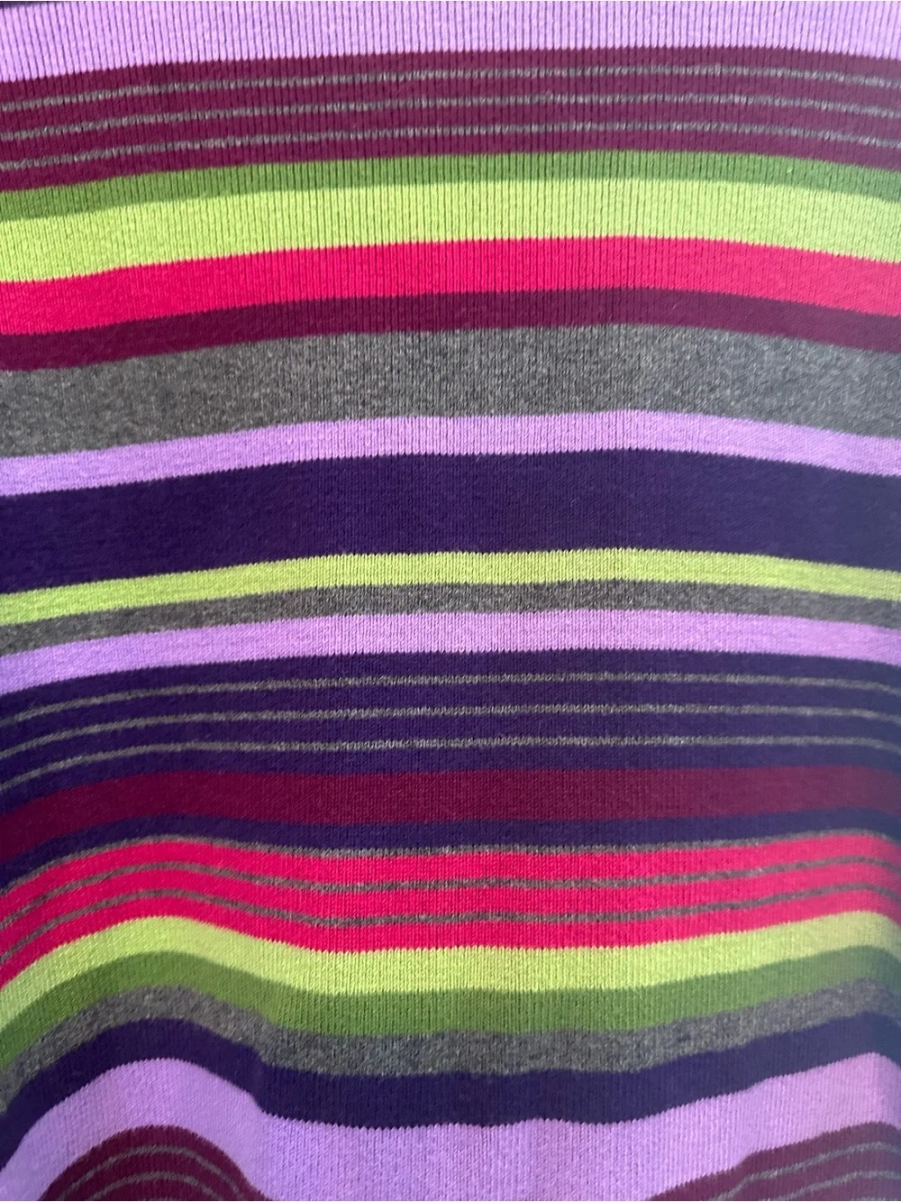 Vintage Y2K Talbots Grunge/Skater Vibes Striped V-Neck Sweater XL